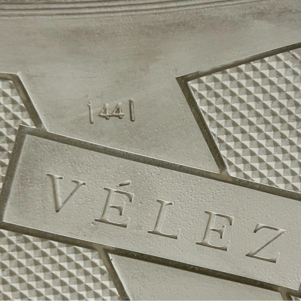 Velez Men’s Engraved Leather Sports Loafer Blue Size EU44/US10.5